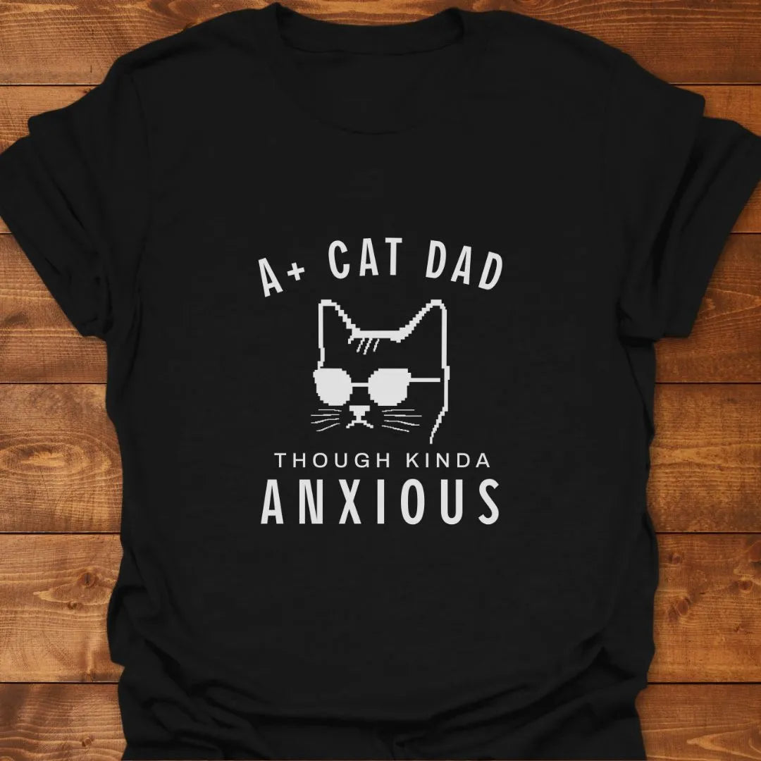A+ Cat Dad T-shirt