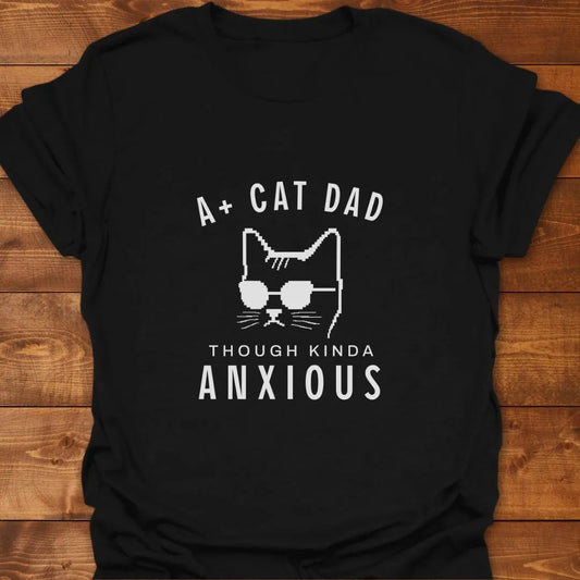 A+ Cat Dad T-shirt