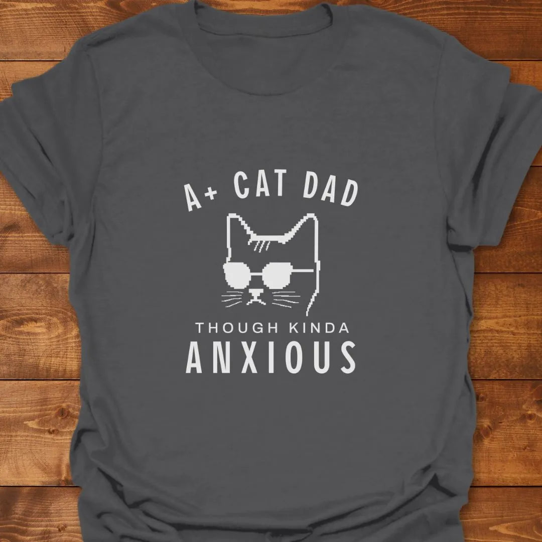A+ Cat Dad T-shirt